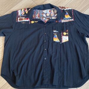 Vintage Tapestry Button Down Shirt